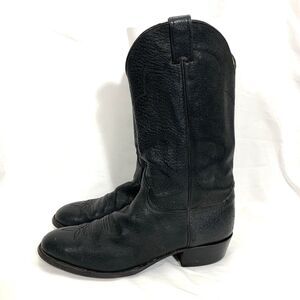 Justin Boots Style 9183 All Black Leather Size 12 D